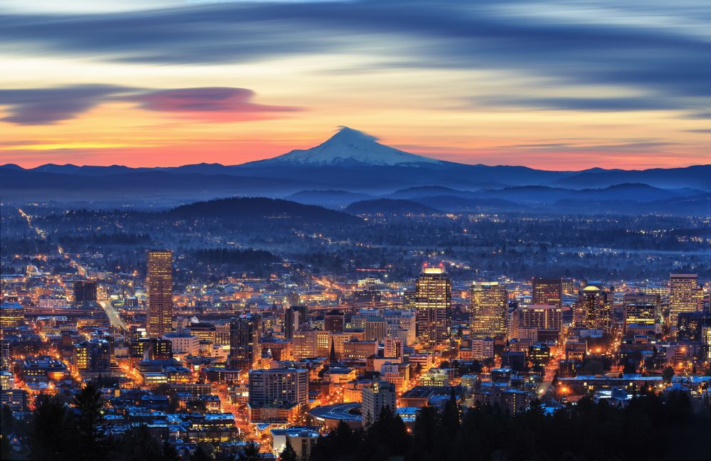Colorful Sunrise of Portland