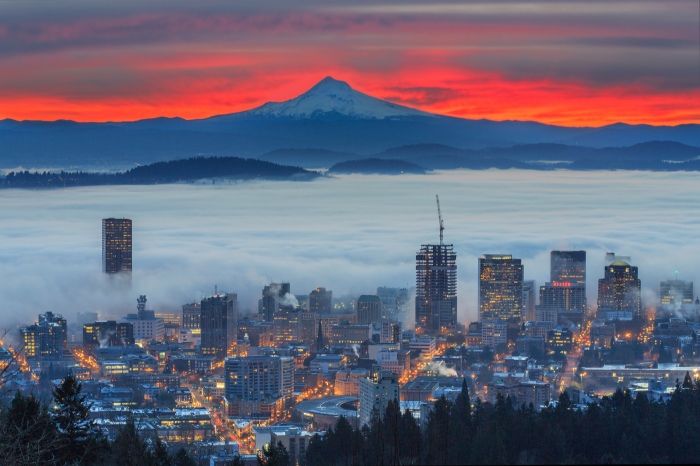 Portland Foggy Sunrise
