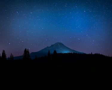 Mt Hood in the Dark