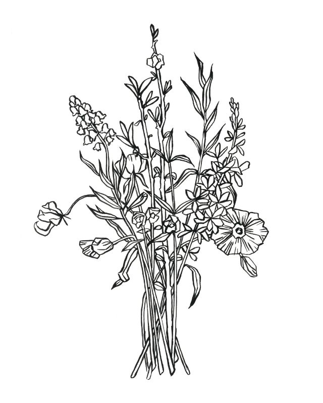 137866Z Black & White Bouquet IV