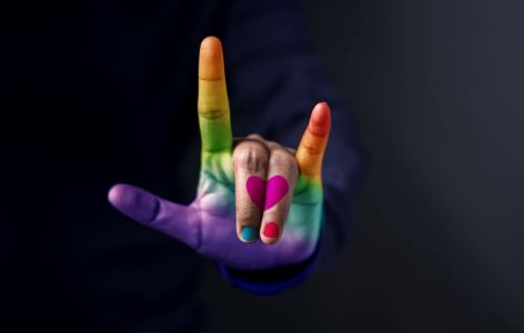 rainbow hand