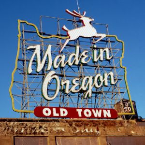 Made in Oregon sign