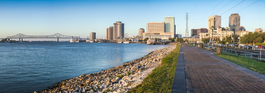 New Orleans River Walk Panorama