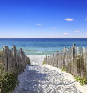 Sandy walkway leading to the beautiful Gulf Shore Beach