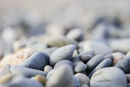 The pebbles on the Cyprus beach
