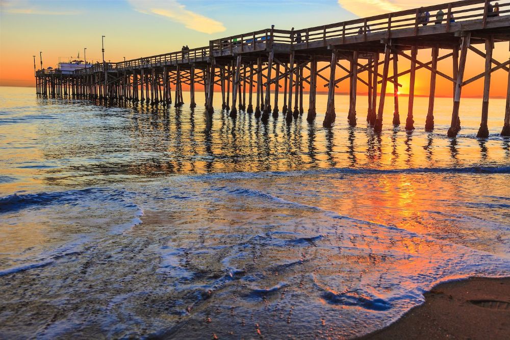 The Balboa Pier in Orange County, California
