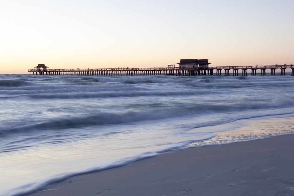 Beautiful sunset in Naples, Florida