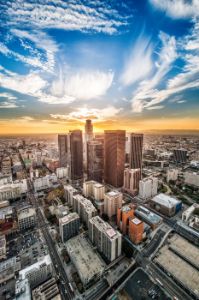 Skyscrapers in Los Angeles city