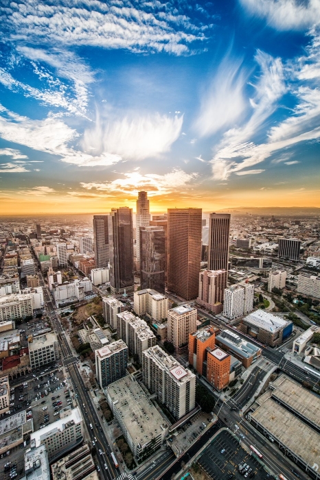Skyscrapers in Los Angeles city