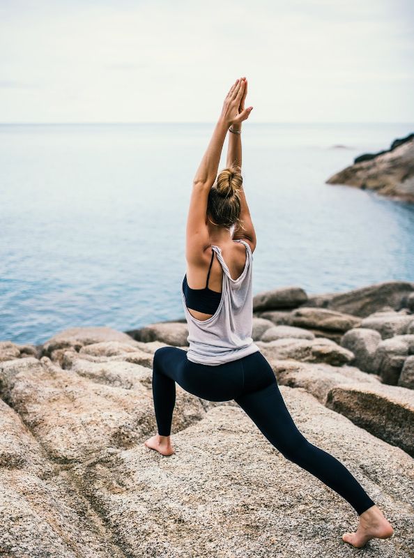 Yoga on the beach