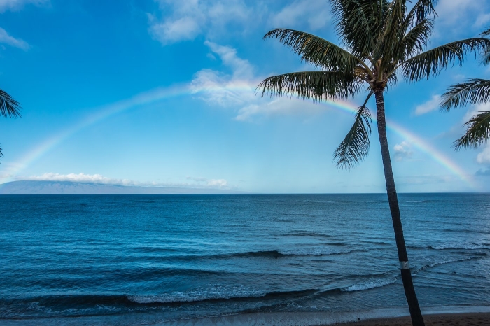 Rainbow Over The Water 4