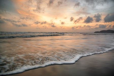 beach sand sunset for background