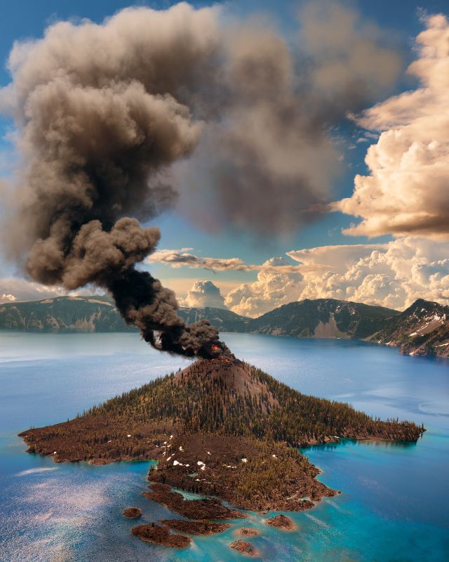 Crater Lake Eruption