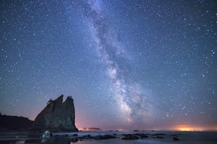 Milky Way over Rialto Beach