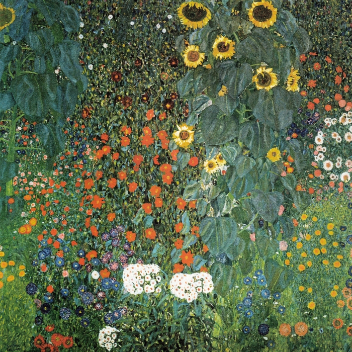 Farm Garden With Sunflowers 1906