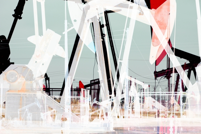 Montage of Oil Well Pumpjacks