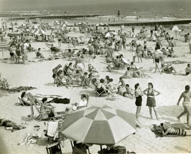 Bathers at the beach