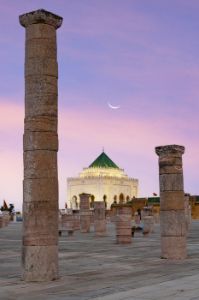 Mausoleum of Mohammed V at sunset, Rabat