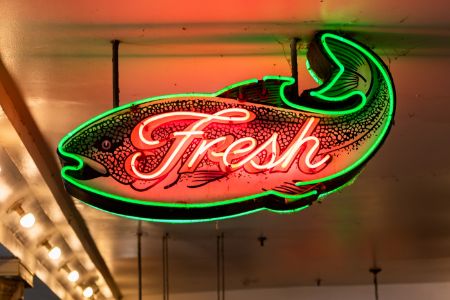 Fresh Fish Neon Sign