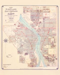 1889 Map of East Portland & Albi