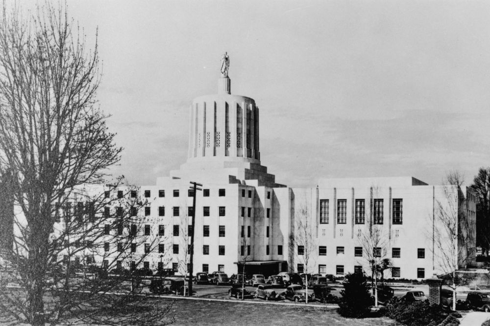 1939 Oregon State Capitol Aerial Photograph