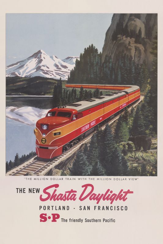 1950 Shasta Daylight Portland to San Francisco