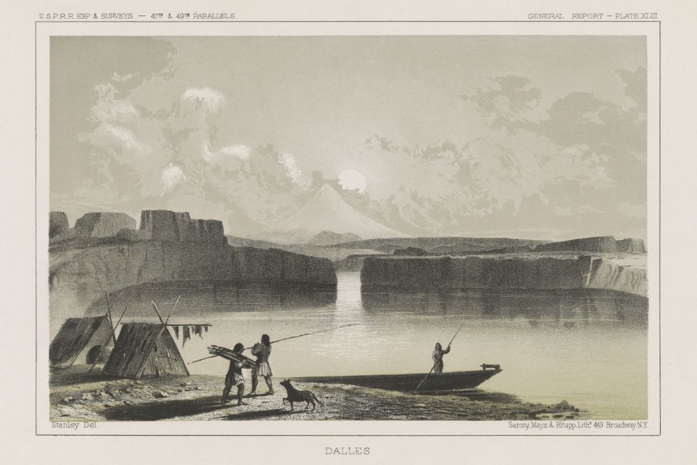 1855 Natives at a Camp on the Sh