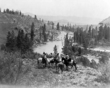 1910 On Spokane River