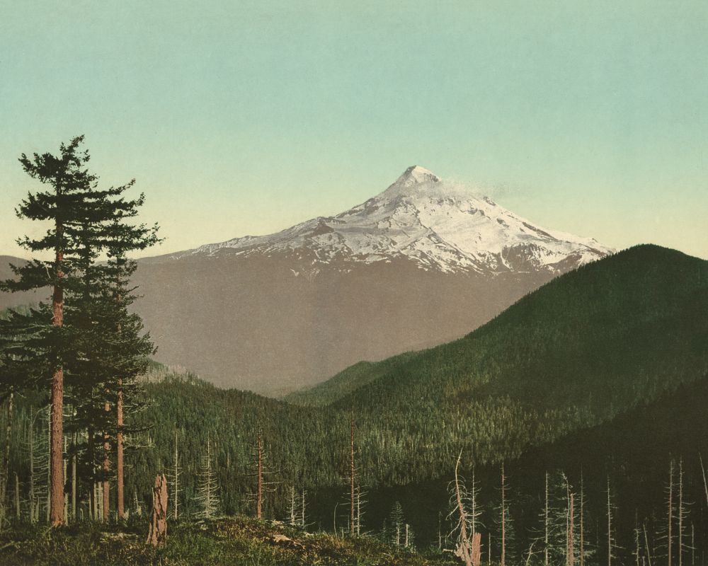 1898 Mount Hood Oregon Poster